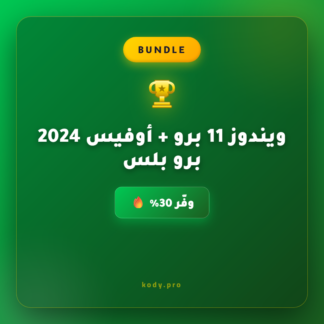 ويندوز 11 برو + أوفيس 2024 برو بلس
